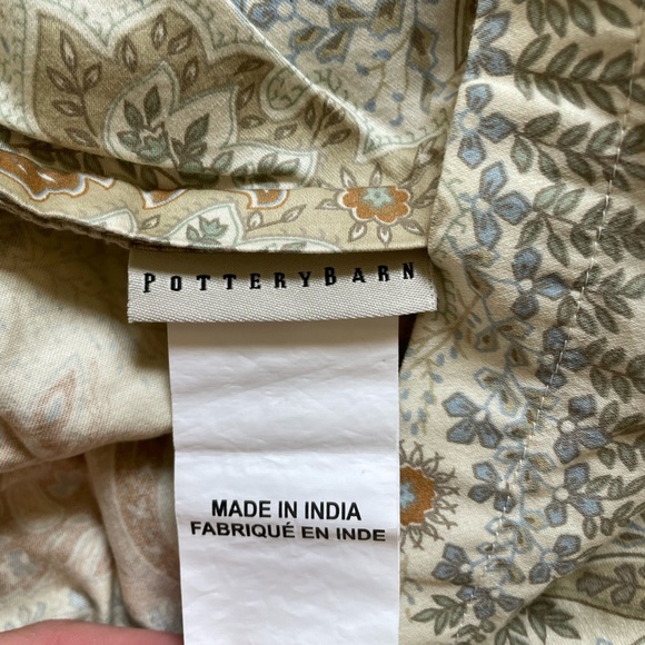 Pottery Barn Paisley BLYTHE Standard Pillow Sham Case Organic Cotton - Picture 4 of 5